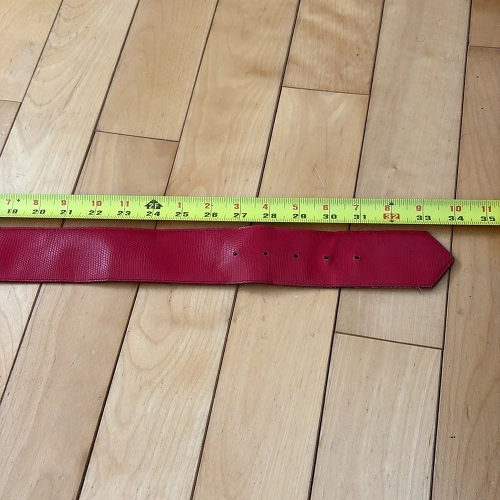 VINTAGE EMMANUEL iguana leather belt - Picture 9 of 9